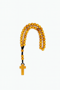 Simple Olive Wood Rosary with Plain Cross – Handmade in the Holy Land