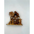 Artisan Olive Wood Nativity Scene – Contemporary Hand-Carved Style