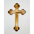 Large Olive Wood Wall Cross with Rounded Edges – Holy Land Craftsmanship
